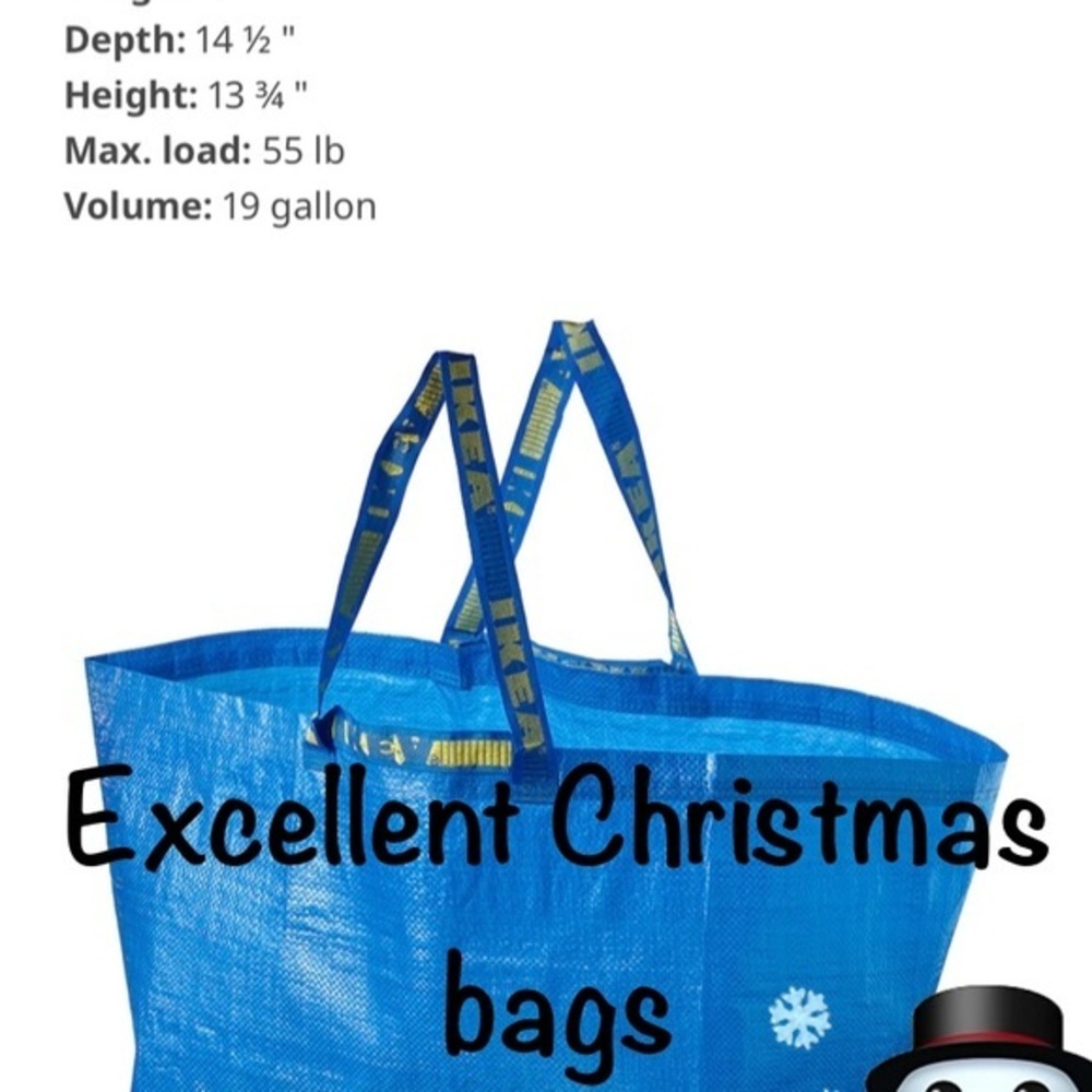 1 blue frakta Ikea shopping bag 🛍 Spring Cleaning
